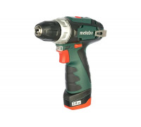 Аккумуляторная дрель Metabo PowerMaxx BS 12 В, 1х2.0, патрон, сумка 600079500