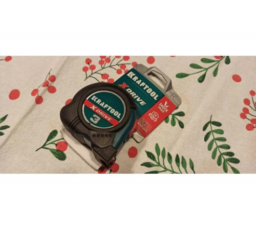 KRAFTOOL 3 м х 19 мм, ударостойкий обрезиненный корпус, рулетка X-Drive 34122-03-19_z02 KRAFTOOL 3 м х 19 мм, ударостойкий обрезиненный корпус, рулетка X-Drive 34122-03-19_z02