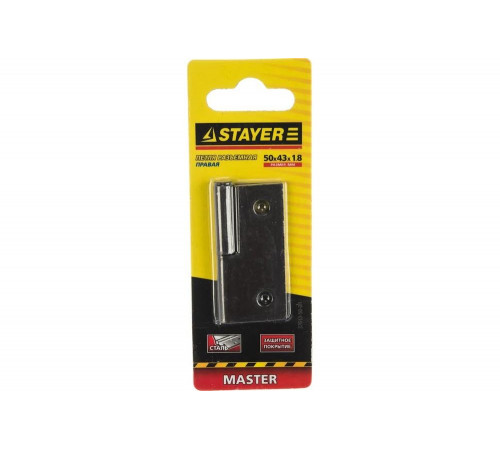 STAYER 50 x 43 x 1.8 мм, 1 шт., цвет коричневый, правая, петля разъемная 37613-50-3R Master STAYER 50 x 43 x 1.8 мм, 1 шт., цвет коричневый, правая, петля разъемная 37613-50-3R Master