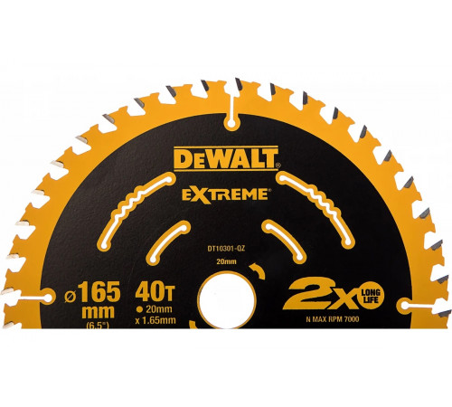 Диск пильный (165х20 мм) DEWALT DT 10301