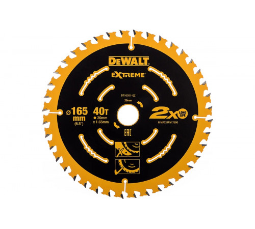 Диск пильный (165х20 мм) DEWALT DT 10301