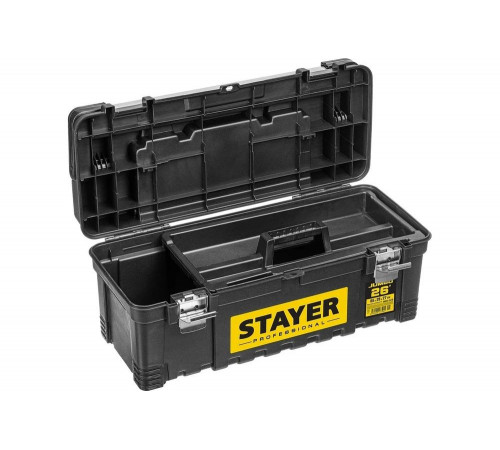 STAYER 656 х 270 х 285 мм (26"), пластиковый, ящик для инструмента JUMBO-26 38003-26_z01 Professional