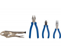 Набор пассатижей, плоскогубцев и бокорезов, ложемент, 4шт KING TONY 9-42144GP