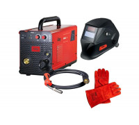 Сварочный полуавтомат FUBAG IRMIG 180 (31 432) + Горелка FB 250 3m ( FB 250 Ergo 3m) (38443) + Маска сварщика "Хамелеон" IR 9-13N S (38072) + Сварочные краги на подкладке красные FWGN 10R (641180), 31 432.4 31432.4