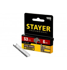 Скобы для степлера STAYER 6 мм, тонкие тип 53 (A/10/JT21), 1000 шт. 3159-06_z02