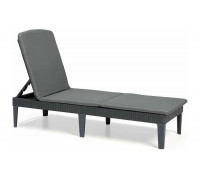Шезлонг KETER Jaipur Sun lounger, with cushion графит 238416