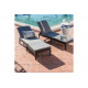 Шезлонг KETER Jaipur Sun lounger, with cushion графит 238416