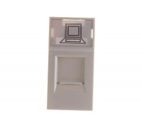 Информационная розетка IEK RJ-45, UTP, категория 5e, 1 модуль CKK-40D-RI1-K01