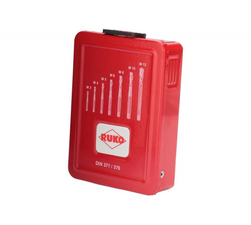 Набор машинных метчиков RUKO M3-М12 мм HSSE 7 предметов 245062