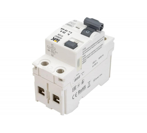 Выключатель дифференциального тока IEK ARMAT R10N 2P 25А 10мА тип A AR-R10N-2-025A010 Выключатель дифференциального тока IEK ARMAT R10N 2P 25А 10мА тип A AR-R10N-2-025A010