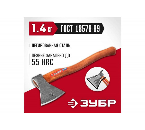 ЗУБР 1400/1750 г, 500 мм, топор универсальный кованый 20625-13_z02 ЗУБР 1400/1750 г, 500 мм, топор универсальный кованый 20625-13_z02