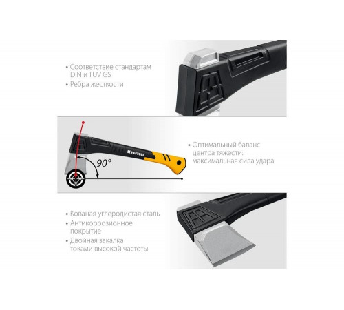 KRAFTOOL X11 1100/1400 г, в чехле, 450 мм, Топор-колун (20660-11) KRAFTOOL X11 1100/1400 г, в чехле, 450 мм, Топор-колун (20660-11)