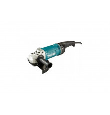 Угловая шлифовальная машина Makita 230 мм, 2800 Вт, 6600 об., AFT, поворот. рукоятка, плавн. пуск, антивибр., поддержка об., расцепляющая муфта, тормоз дв., 6.3 кг GA9070X1