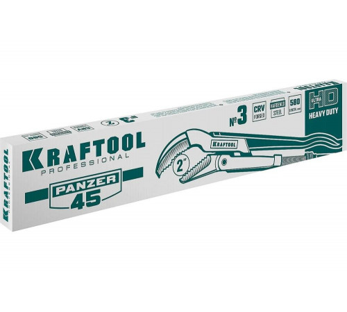 KRAFTOOL №3, изогнутые губки, ключ трубный PANZER-45 2735-20_z02