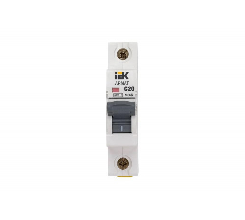 Автоматический выключатель IEK ARMAT M06N 1P C 20А AR-M06N-1-C020