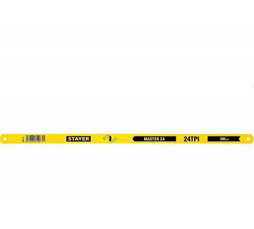 STAYER 24 TPI, 300 мм, полотно для ножовки по металлу Master-24 1589-01_z01 Master STAYER 24 TPI, 300 мм, полотно для ножовки по металлу Master-24 1589-01_z01 Master
