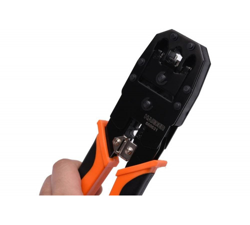 Пресс-клещи для обжима модульных разъемов Harden 190 мм, на RJ45, RJ11, RJ12 660631 Пресс-клещи для обжима модульных разъемов Harden 190 мм, на RJ45, RJ11, RJ12 660631