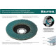 Лепестковый циркониевый торцевой круг 125x22,2мм P80 KRAFTOOL ZIRCON Inox-Plus