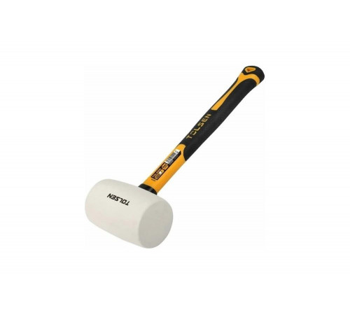 Киянка TOLSEN из белой резины фиберглас. рукоятка 450г 25175 Киянка TOLSEN из белой резины фиберглас. рукоятка 450г 25175