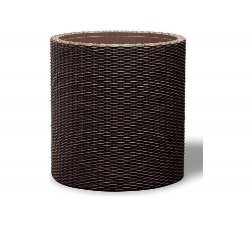 Кашпо KETER Cylinder Planter S коричневый 223940
