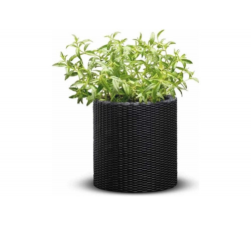 Кашпо KETER Cylinder Planter S коричневый 223940