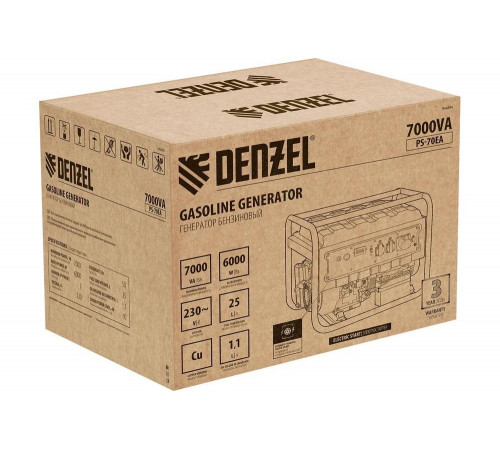 Бензиновый генератор Denzel PS 70 EA
