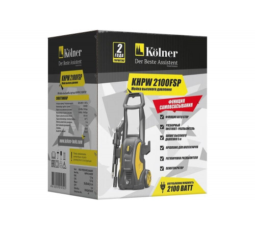 Мойка высокого давления Kolner KHPW2100FSP 8140100186 Мойка высокого давления Kolner KHPW2100FSP 8140100186