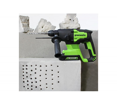Аккумуляторный бесщеточный перфоратор GreenWorks GD24SDS2K4 3803007UB Аккумуляторный бесщеточный перфоратор GreenWorks GD24SDS2K4 3803007UB