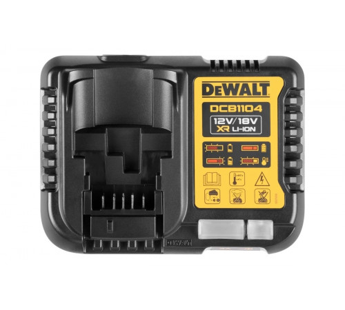 Набор Dewalt: 2 АКБ DCB184, Li-Ion, 18 В, 5 Ач и зарядное устройство DCB1104, 12/18 В, 4 A DCB1104P2 DCB1104P2-QW
