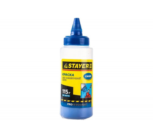 STAYER 115 гр., синяя, краска для малярных шнуров 2-06401-1_z01 STAYER 115 гр., синяя, краска для малярных шнуров 2-06401-1_z01