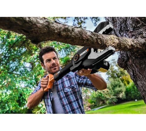 Цепная аккумуляторная пила WORX 20 В WG329E.9 Цепная аккумуляторная пила WORX 20 В WG329E.9