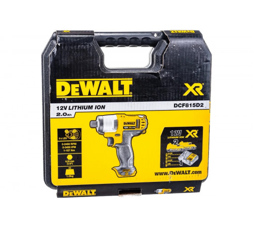 Аккумуляторный шуруповерт DEWALT DCF 815 D2