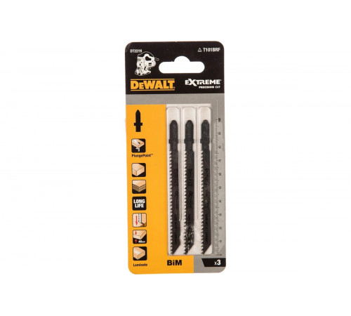 Пилка по дереву XPC 100х75х2.5 мм, T101BRF, 3 шт. DEWALT DT2219