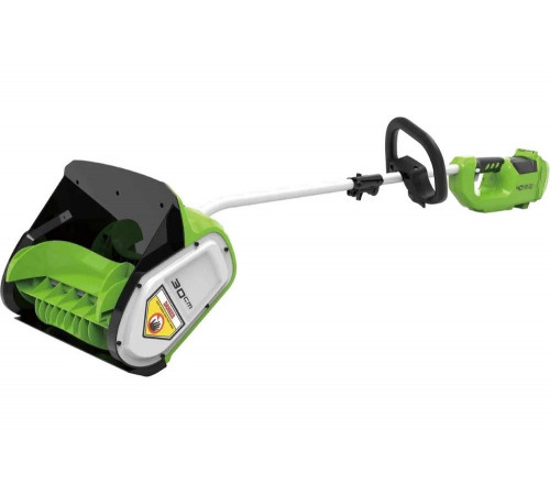 Снегоуборщик аккумуляторный GreenWorks 40 V, 30 см, бесщеточный, с 1хАКБ 4 Ач c USB и ЗУ 2600807USB4 Снегоуборщик аккумуляторный GreenWorks 40 V, 30 см, бесщеточный, с 1хАКБ 4 Ач c USB и ЗУ 2600807USB4