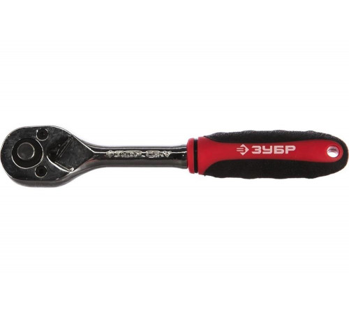 ЗУБР 1/4", 72 зубца, Cr-V сталь, трещотка для торцовых головок 27736-1/4 ЗУБР 1/4", 72 зубца, Cr-V сталь, трещотка для торцовых головок 27736-1/4