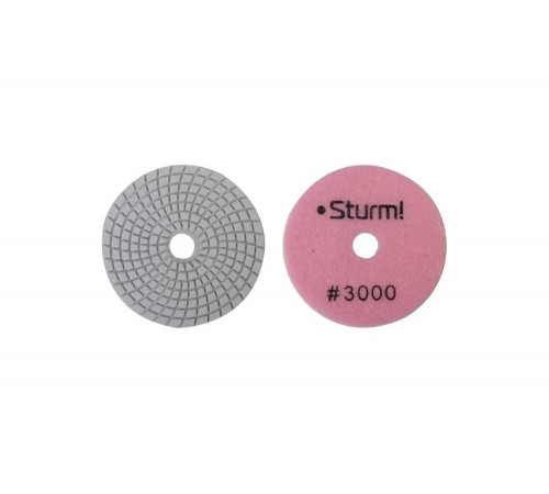 Круг алмазный гибкий шлифовальный АГШК (100 мм, P3000, мокрая шлифовка) Sturm 9012-W100-3000 Круг алмазный гибкий шлифовальный АГШК (100 мм, P3000, мокрая шлифовка) Sturm 9012-W100-3000