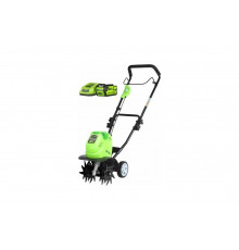 Аккумуляторный культиватор GreenWorks G40TL, 40V, 1хАКБ 4 А.ч, ЗУ 27087VB
