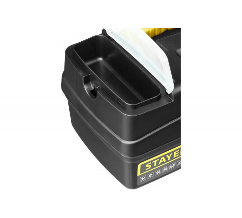 STAYER 290 x 170 x 140 мм (12"), пластиковый, ящик для инструментов VEGA-12 38105-13_z03 STAYER 290 x 170 x 140 мм (12"), пластиковый, ящик для инструментов VEGA-12 38105-13_z03