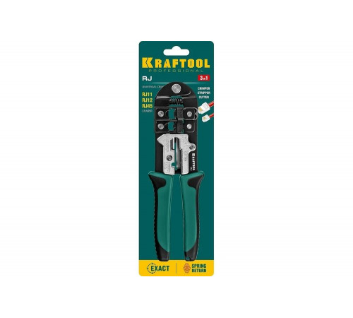 Кримпер KRAFTOOL универсальный, RJ45, RJ11/RJ12 22699 Кримпер KRAFTOOL универсальный, RJ45, RJ11/RJ12 22699