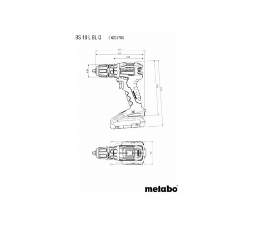 Шуруповерт METABO BS 18 L BL Q 602327500 Шуруповерт METABO BS 18 L BL Q 602327500