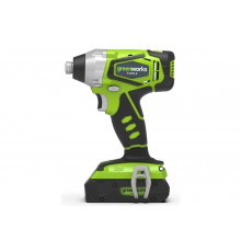 Ударный аккумуляторный шуруповерт GreenWorks 3802207