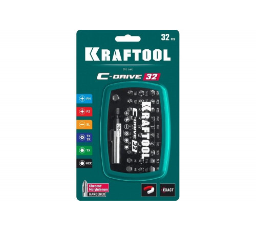 Многофункциональные биты KRAFTOOL C-Drive 32: превосходное качество и надежность Многофункциональные биты KRAFTOOL C-Drive 32: превосходное качество и надежность