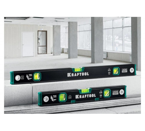 Kraftool 400 мм, магнитный уровень с зеркальным глазком GRAND-M 34785-40 Kraftool 400 мм, магнитный уровень с зеркальным глазком GRAND-M 34785-40