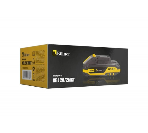 Аккумулятор Kolner Kbl 20/2mkt li-ion 20 В, 2 Ач, в коробке 8080320002 Аккумулятор Kolner Kbl 20/2mkt li-ion 20 В, 2 Ач, в коробке 8080320002