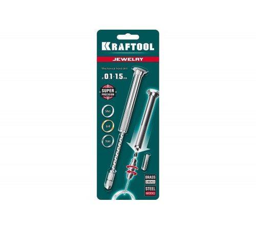 Ручная дрель KRAFTOOL Precision d 0,1-1,5мм 29024 Ручная дрель KRAFTOOL Precision d 0,1-1,5мм 29024