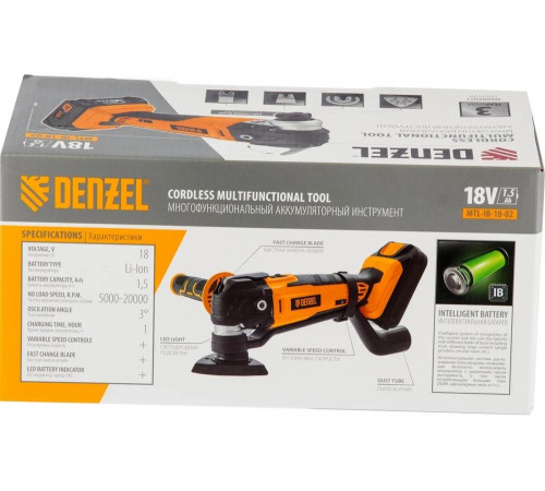 Аккумуляторный многофункциональный инструмент Denzel MTL-IB-18-02 Аккумуляторный многофункциональный инструмент Denzel MTL-IB-18-02