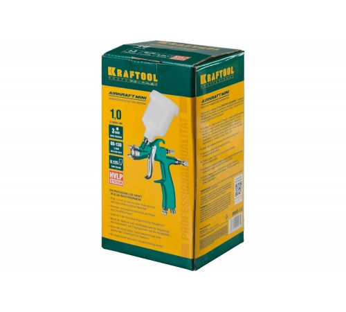 KRAFTOOL сопло 1,0 мм, краскопульт пневматический c верхним бачком AirKraft Mini 06565-1.0 Professional KRAFTOOL сопло 1,0 мм, краскопульт пневматический c верхним бачком AirKraft Mini 06565-1.0 Professional