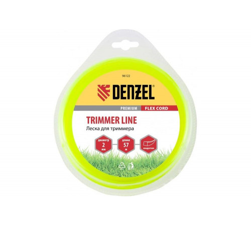 Denzel FLEX CORD - надежная леска для триммера 0.29, 215мм, 185мм,  30мм, Арт. 96122