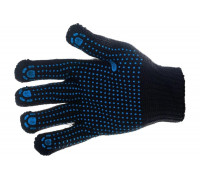 Утепленные перчатки СИБРТЕХ ПВХ-покрытие точка, 7 класс 67701