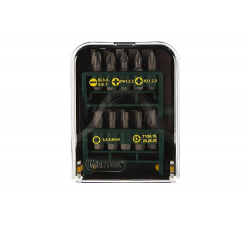 KRAFTOOL 21 шт., кейс пластиковый, мобильный бит бокс 26135-H21 KRAFTOOL 21 шт., кейс пластиковый, мобильный бит бокс 26135-H21